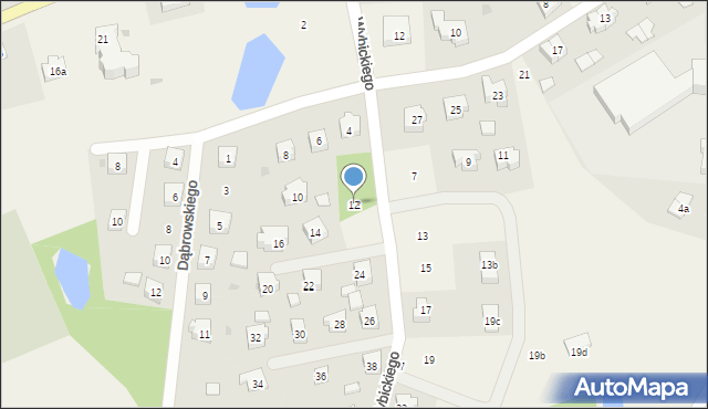 Nowa Karczma, Wybickiego Józefa, gen., 12, mapa Nowa Karczma
