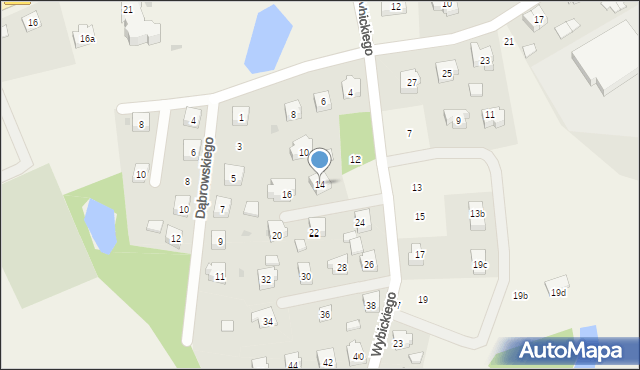 Nowa Karczma, Wybickiego Józefa, gen., 14, mapa Nowa Karczma