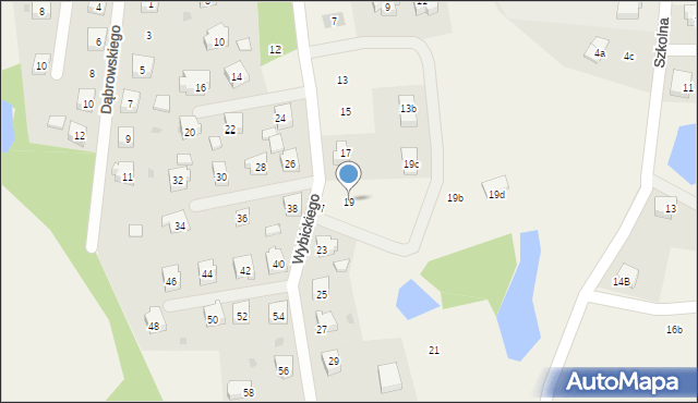 Nowa Karczma, Wybickiego Józefa, gen., 19, mapa Nowa Karczma