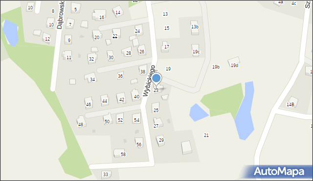 Nowa Karczma, Wybickiego Józefa, gen., 23, mapa Nowa Karczma