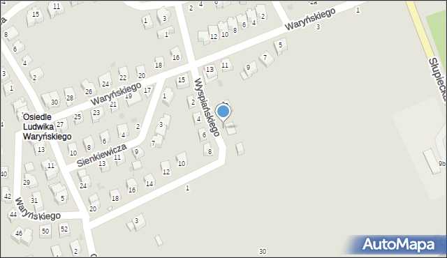 Nowa Ruda, Wyspiańskiego Stanisława, 2b, mapa Nowa Ruda