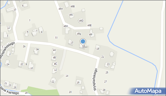 Nowa Wieś, Wyspiańskiego Stanisława, 17, mapa Nowa Wieś