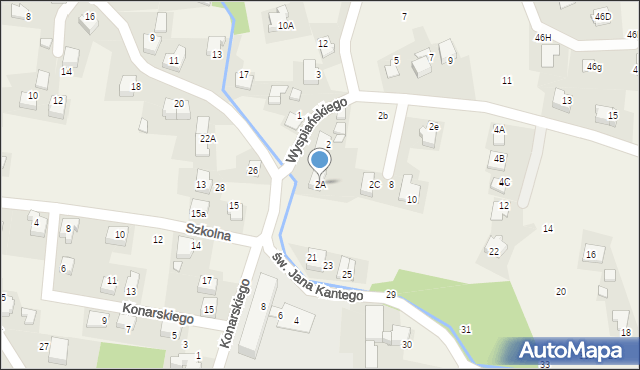 Nowa Wieś, Wyspiańskiego Stanisława, 2A, mapa Nowa Wieś