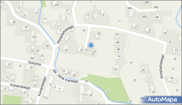 Nowa Wieś, Wyspiańskiego Stanisława, 2D, mapa Nowa Wieś