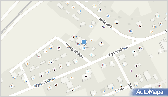 Nowa Wieś Ełcka, Wyszyńskiego Stefana, ks. kard., 1b, mapa Nowa Wieś Ełcka