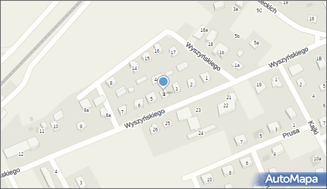 Nowa Wieś Ełcka, Wyszyńskiego Stefana, ks. kard., 4, mapa Nowa Wieś Ełcka