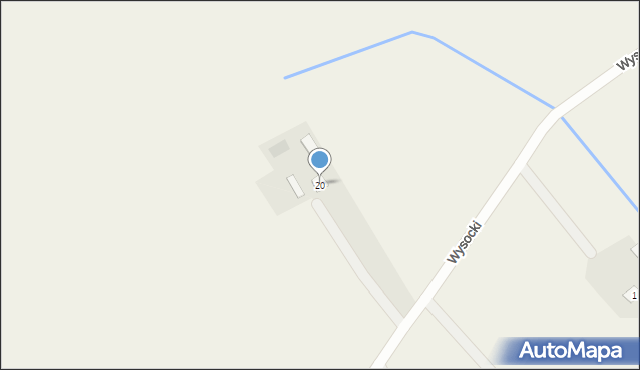 Nowe Borza, Wysocki, 20, mapa Nowe Borza