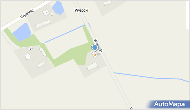 Nowe Borza, Wysocki, 8, mapa Nowe Borza