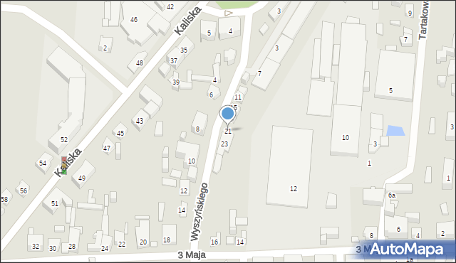 Nowe Skalmierzyce, Wyszyńskiego Stefana, ks. kard., 21, mapa Nowe Skalmierzyce