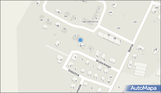 Nowogard, Wybickiego Józefa, gen., 8, mapa Nowogard