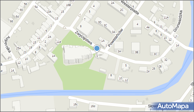 Nowy Staw, Wyszyńskiego Stefana, ks. kard., 1, mapa Nowy Staw