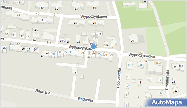 Nowy Tomyśl, Wypoczynkowa, 27, mapa Nowy Tomyśl