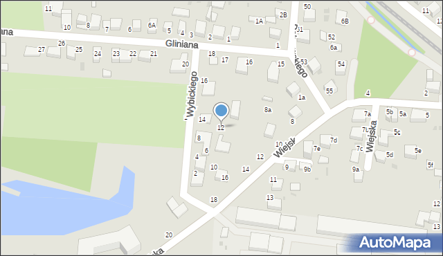 Oleśnica, Wybickiego Józefa, gen., 12, mapa Oleśnica