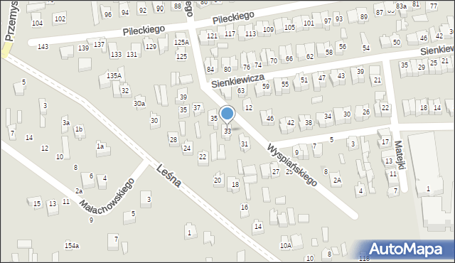 Opoczno, Wyspiańskiego Stanisława, 33, mapa Opoczno