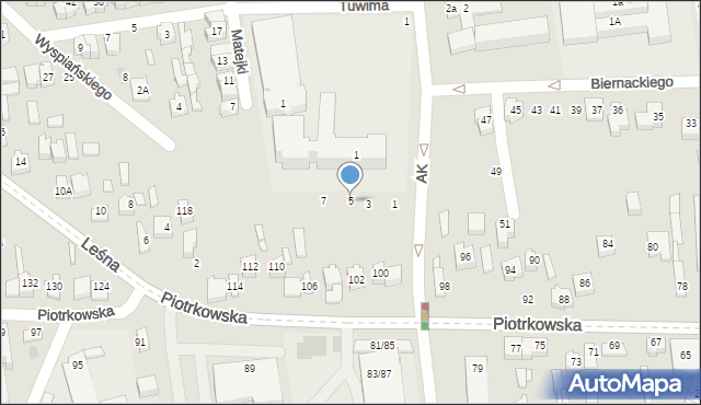Opoczno, Wyspiańskiego Stanisława, 5, mapa Opoczno