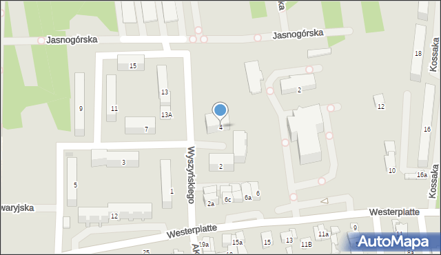 Opoczno, Wyszyńskiego Stefana, ks. prym. kard., 4, mapa Opoczno