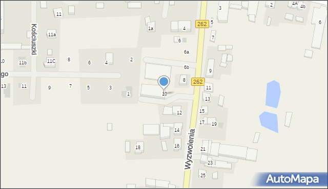 Orchowo, Wyzwolenia, 10, mapa Orchowo