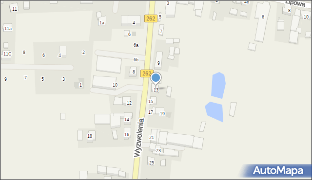 Orchowo, Wyzwolenia, 13, mapa Orchowo