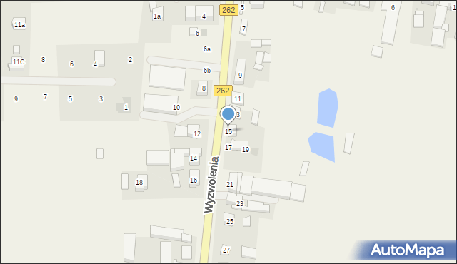 Orchowo, Wyzwolenia, 15, mapa Orchowo