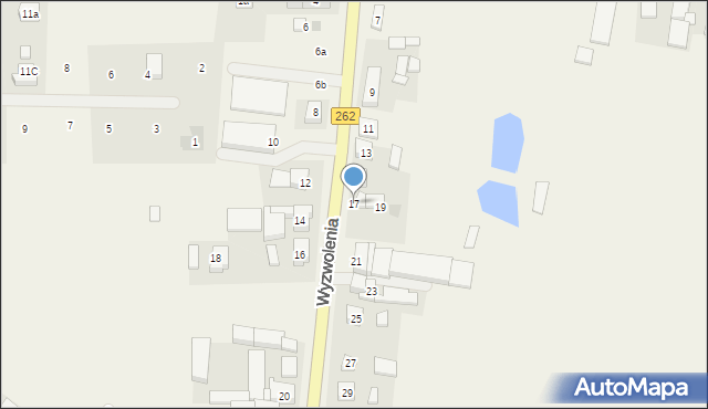 Orchowo, Wyzwolenia, 17, mapa Orchowo