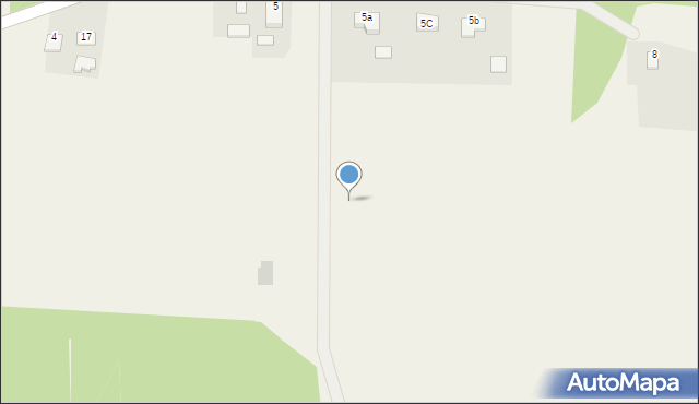 Osie, Wybudowanie Pod Miedzno, 5e, mapa Osie