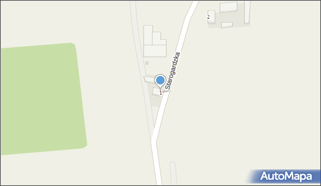 Osie, Wybudowanie Pod Starogard, 1, mapa Osie