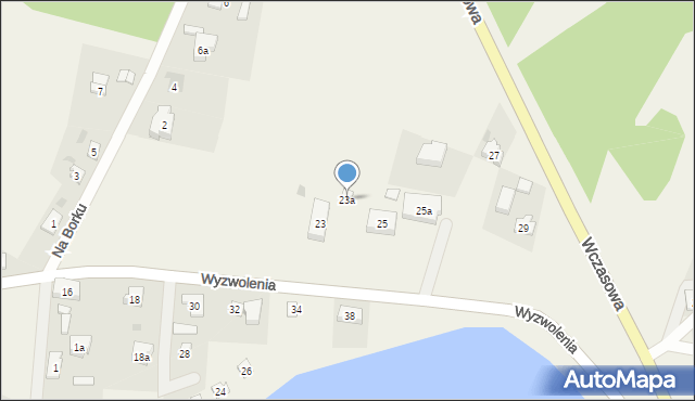 Osiek, Wyzwolenia, 23a, mapa Osiek