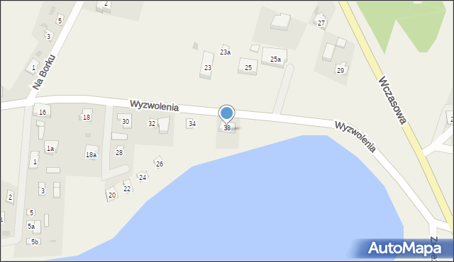 Osiek, Wyzwolenia, 40, mapa Osiek