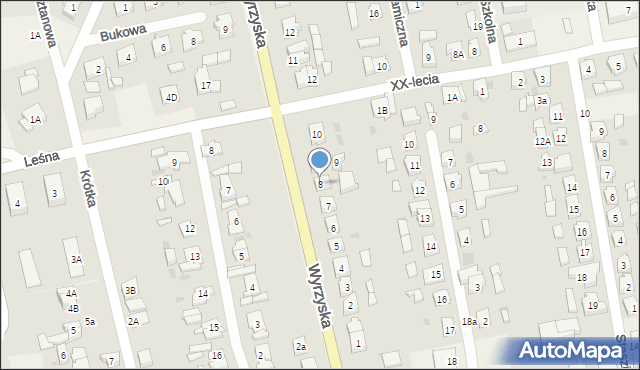 Osiek nad Notecią, Wyrzyska, 8, mapa Osiek nad Notecią