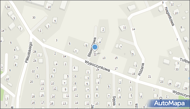 Osolin, Wypoczynkowa, 11, mapa Osolin