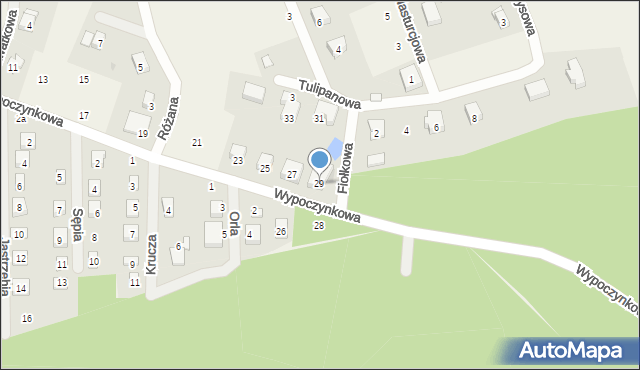 Osolin, Wypoczynkowa, 29, mapa Osolin