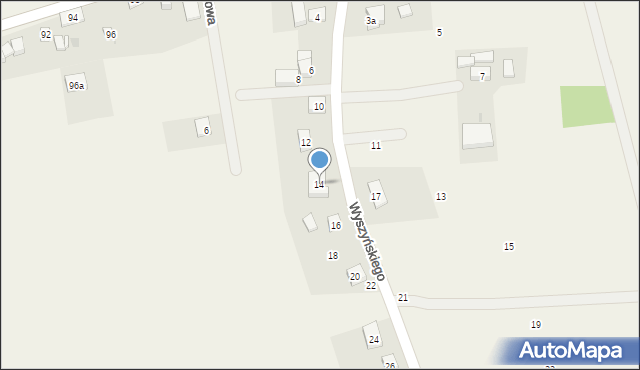 Osolin, Wyszyńskiego Stefana, ks. kard., 14, mapa Osolin