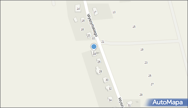 Osolin, Wyszyńskiego Stefana, ks. kard., 24, mapa Osolin