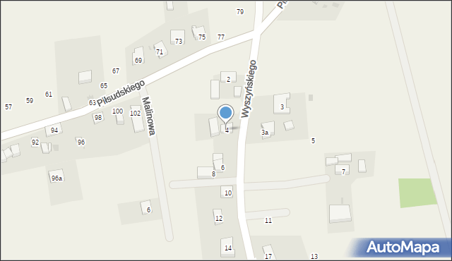 Osolin, Wyszyńskiego Stefana, ks. kard., 4, mapa Osolin