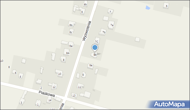Ossy, Wyzwolenia, 9b, mapa Ossy