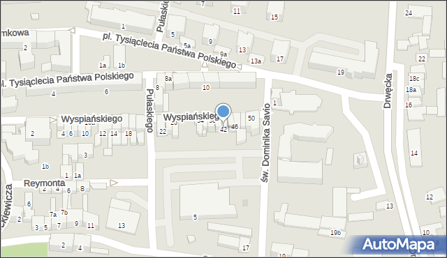 Ostróda, Wyspiańskiego Stanisława, 42, mapa Ostróda