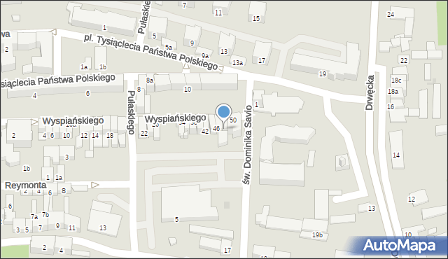 Ostróda, Wyspiańskiego Stanisława, 48, mapa Ostróda