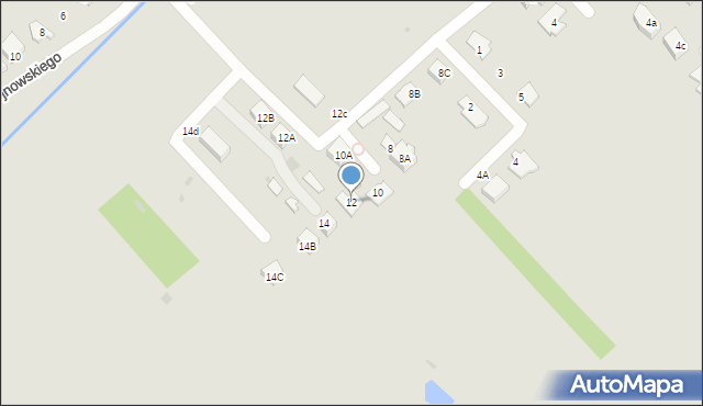 Ostrołęka, Wypychy, 12, mapa Ostrołęka