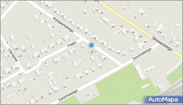 Ostrołęka, Wyspiańskiego Stanisława, 16, mapa Ostrołęka