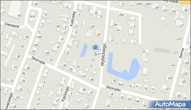 Ostrów Wielkopolski, Wybickiego Józefa, gen., 25, mapa Ostrów Wielkopolski