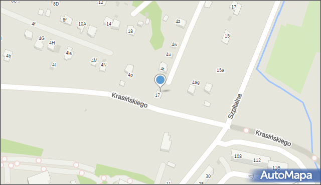 Oświęcim, Wysokie Brzegi, 4s, mapa Oświęcimia
