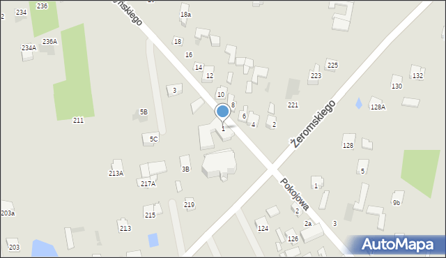 Otwock, Wyszyńskiego Stefana, ks. kard., 1, mapa Otwock