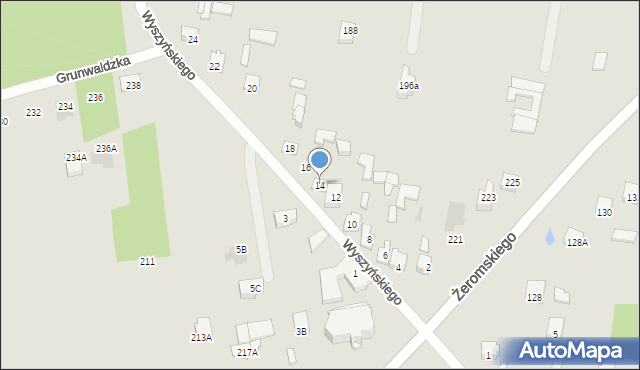 Otwock, Wyszyńskiego Stefana, ks. kard., 14, mapa Otwock