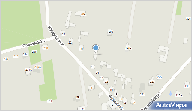 Otwock, Wyszyńskiego Stefana, ks. kard., 18a, mapa Otwock