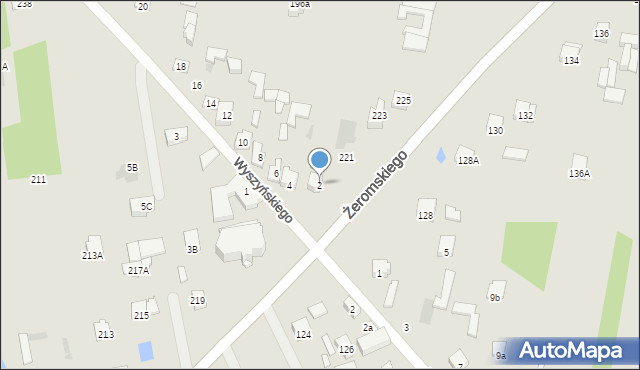 Otwock, Wyszyńskiego Stefana, ks. kard., 2, mapa Otwock