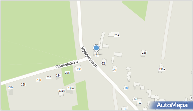 Otwock, Wyszyńskiego Stefana, ks. kard., 24, mapa Otwock