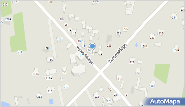 Otwock, Wyszyńskiego Stefana, ks. kard., 4, mapa Otwock