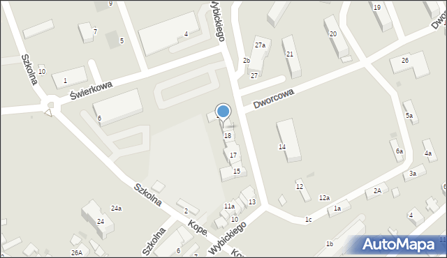 Pelplin, Wybickiego Józefa, gen., 19, mapa Pelplin