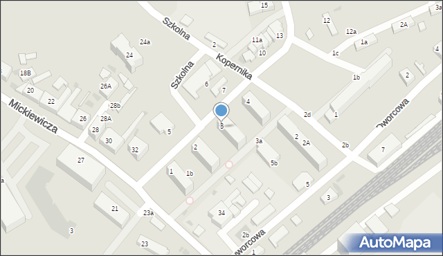 Pelplin, Wybickiego Józefa, gen., 2a, mapa Pelplin