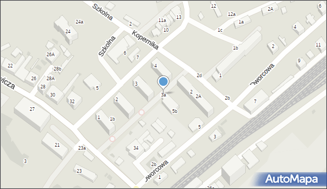 Pelplin, Wybickiego Józefa, gen., 3a, mapa Pelplin